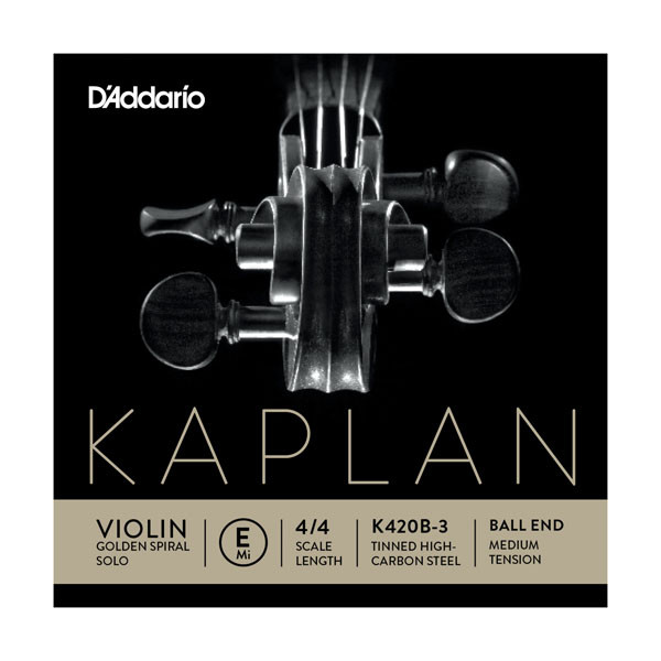 Hlavní obrázek Struny D´ADDARIO - BOWED Kaplan Golden Spiral Solo Ball End Violin K420B-3