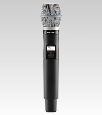 Galerijní obrázek č.3 S ručním mikrofonem SHURE QLXD24/B87A G51 470 - 534 MHz