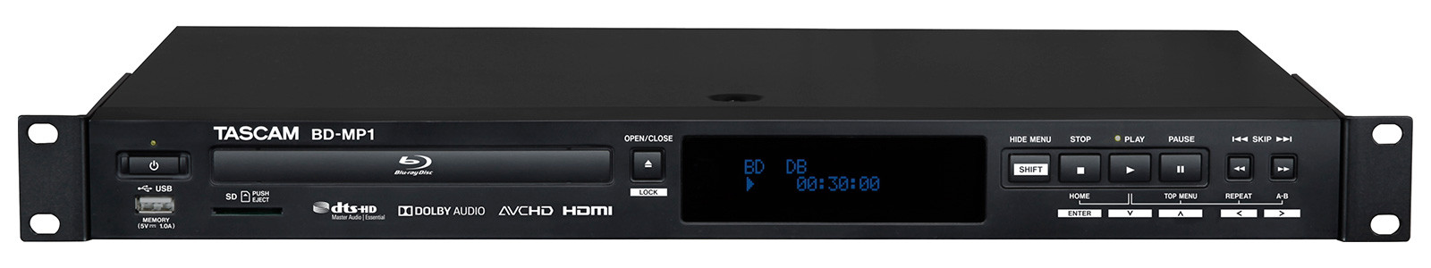 Hlavní obrázek Profesionální CD/DVD/USB/SD/MC přehrávače TASCAM BD-MP1