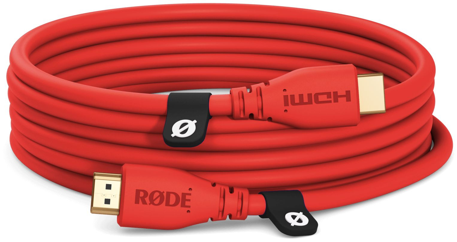 Hlavní obrázek Digitální, optické kabely RODE HDMI CABLE 3m - Red