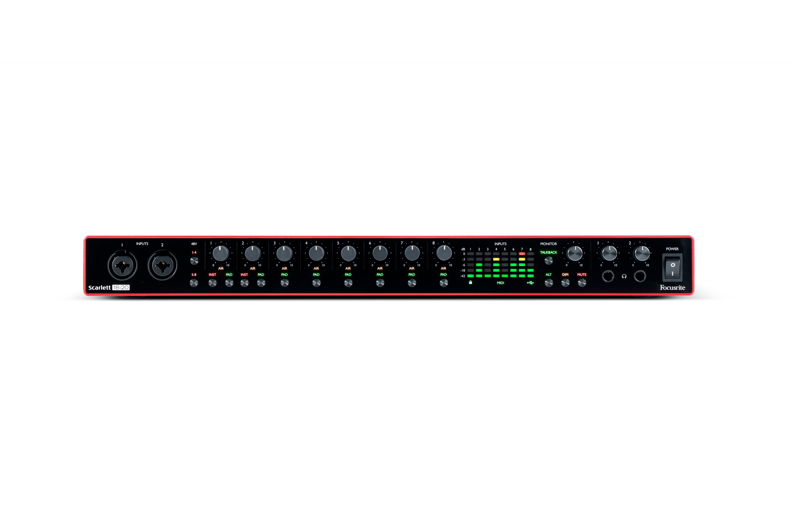 Galerijní obrázek č.10 USB zvukové karty FOCUSRITE Scarlett 18i20 3rd Generation