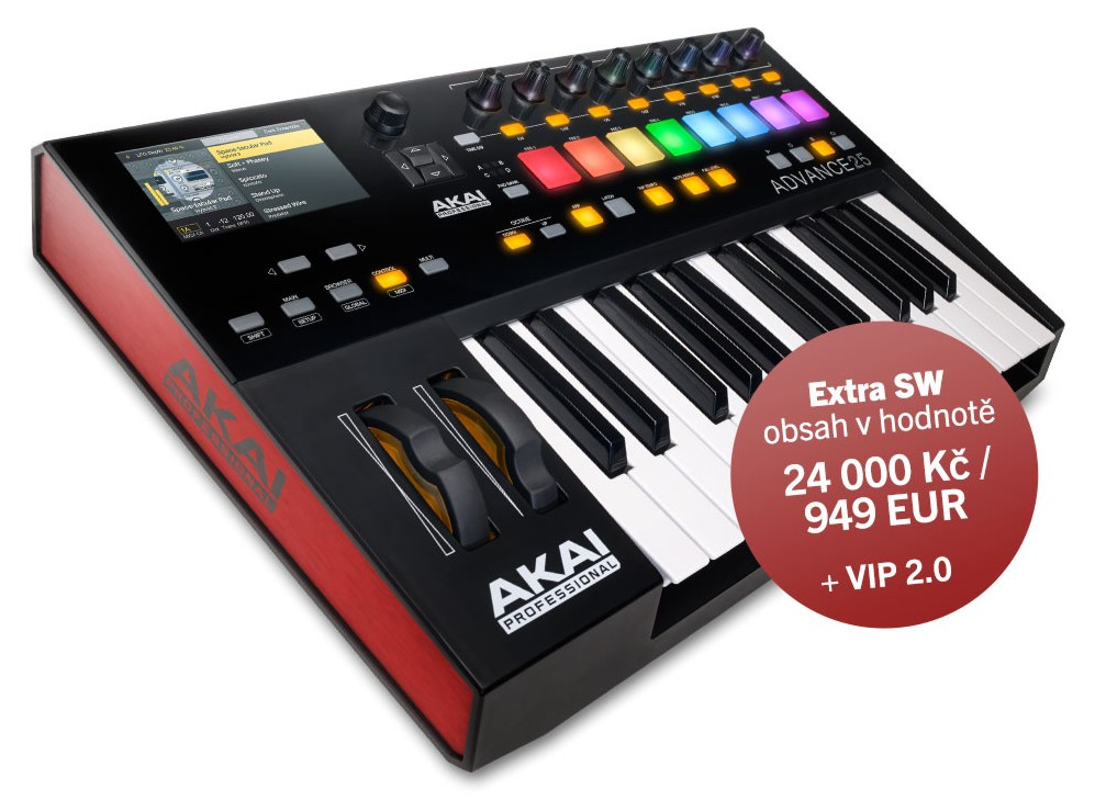 Hlavní obrázek MIDI keyboardy AKAI Advance 25
