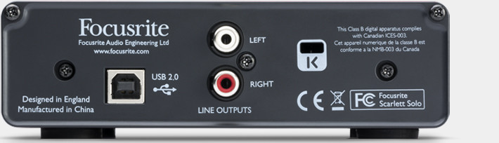 Galerijní obrázek č.1 USB zvukové karty FOCUSRITE Scarlett SOLO