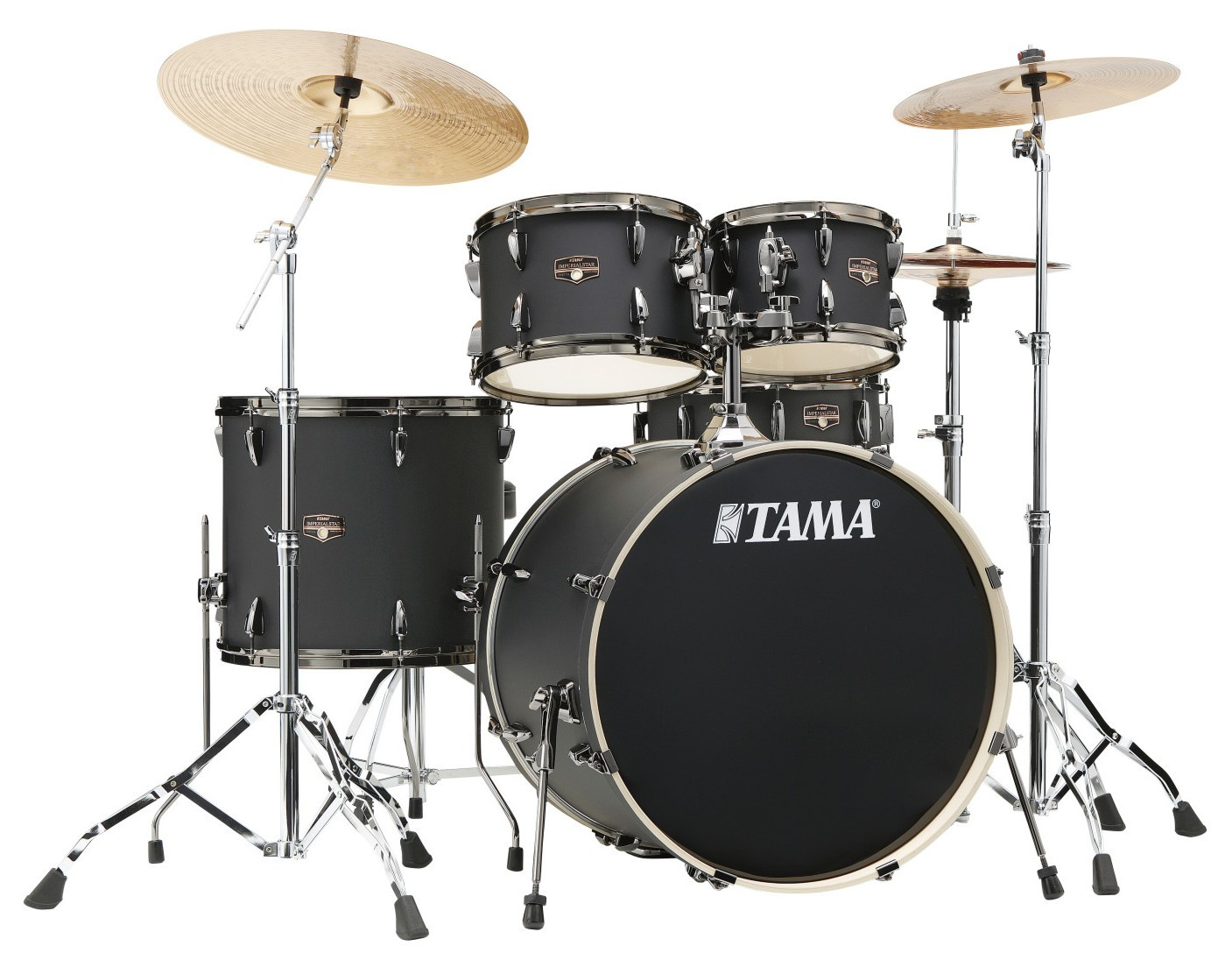Hlavní obrázek 22“; 10“, 12“; 16“ TAMA IP52H6WBN-BOB Imperialstar - Blacked Out Black/Black Nickel Hardware