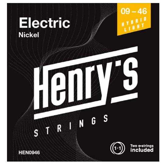 Hlavní obrázek Tvrdost .009 HENRY`S STRINGS HEN0946 Electric Nickel - 009“ - 046“