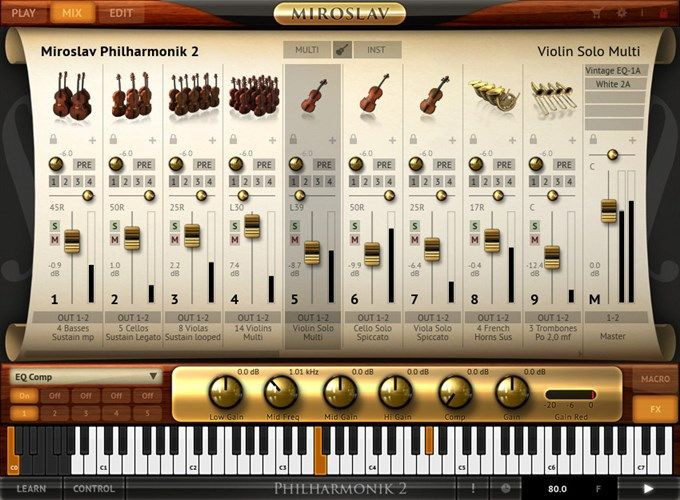 Galerijní obrázek č.2 Virtuální nástroje IK MULTIMEDIA Miroslav Philharmonik 2