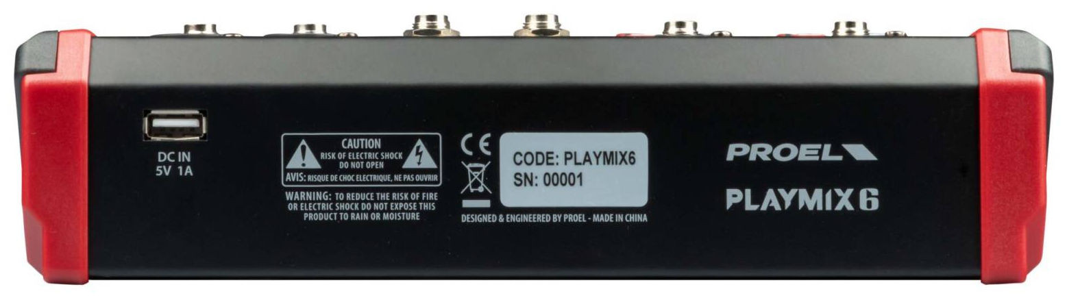 Galerijní obrázek č.1 Mixážní pulty s efektem PROEL PLAYMIX6