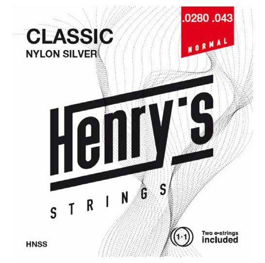 Hlavní obrázek Normal tension HENRY`S STRINGS HNSS Classic Nylon Silver - 0280“ - 043“