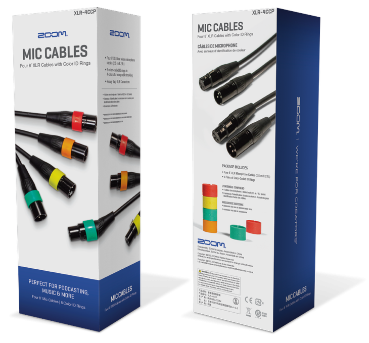 Galerijní obrázek č.1 XLR F - XLR M ZOOM XLR-4C/CP