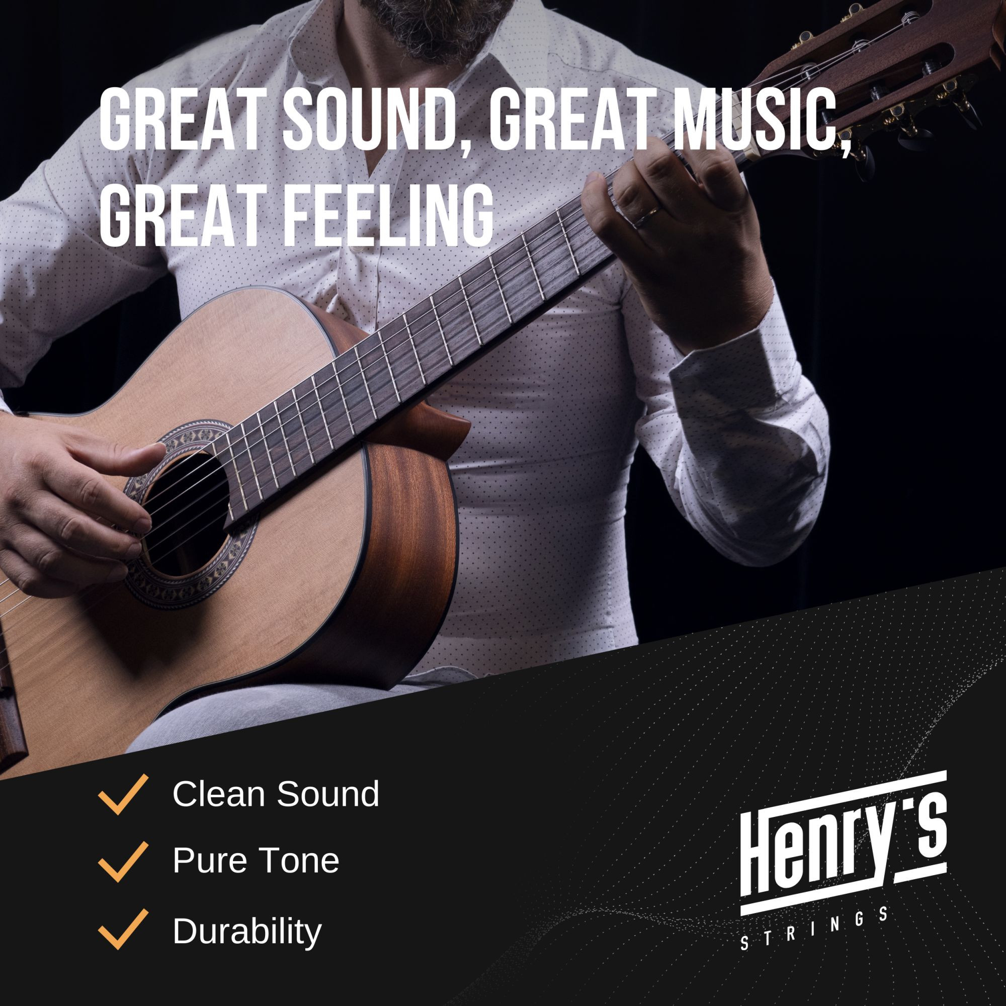 Galerijní obrázek č.6 Normal tension HENRY’S HNSN-3P Nylon Silver 0280 043, 3pack set