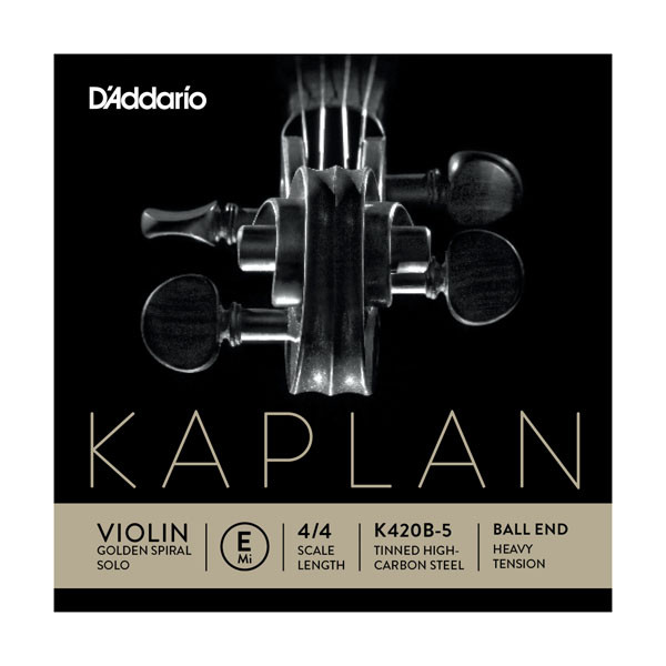 Hlavní obrázek Struny D´ADDARIO - BOWED Kaplan Golden Spiral Solo Ball End Violin K420B-5