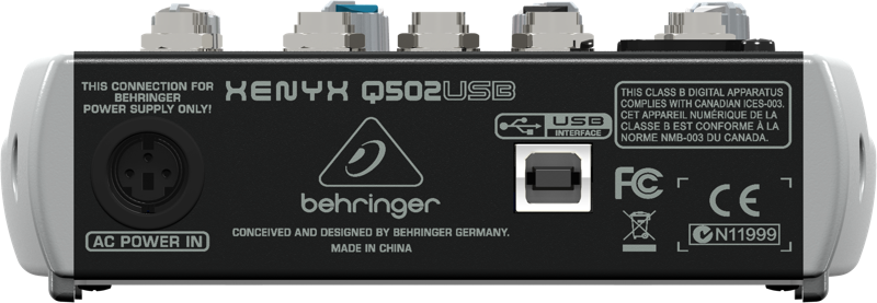 Galerijní obrázek č.1 Mixážní pulty bez efektu BEHRINGER XENYX Q502USB