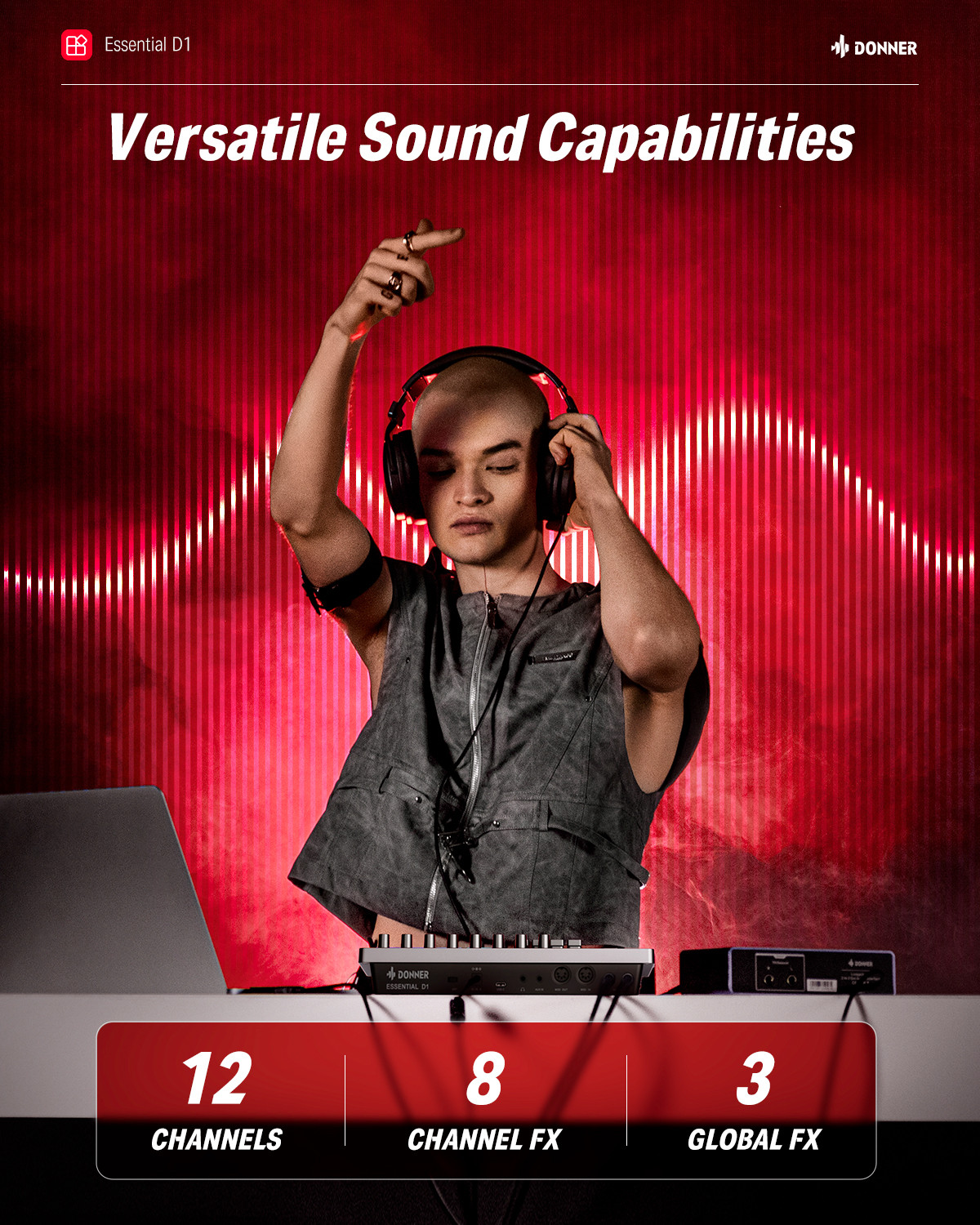 Galerijní obrázek č.9 Samplery, sekvencery, moduly DONNER D1