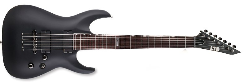 Hlavní obrázek 7strunné LTD-ESP MH-417 Black Satin