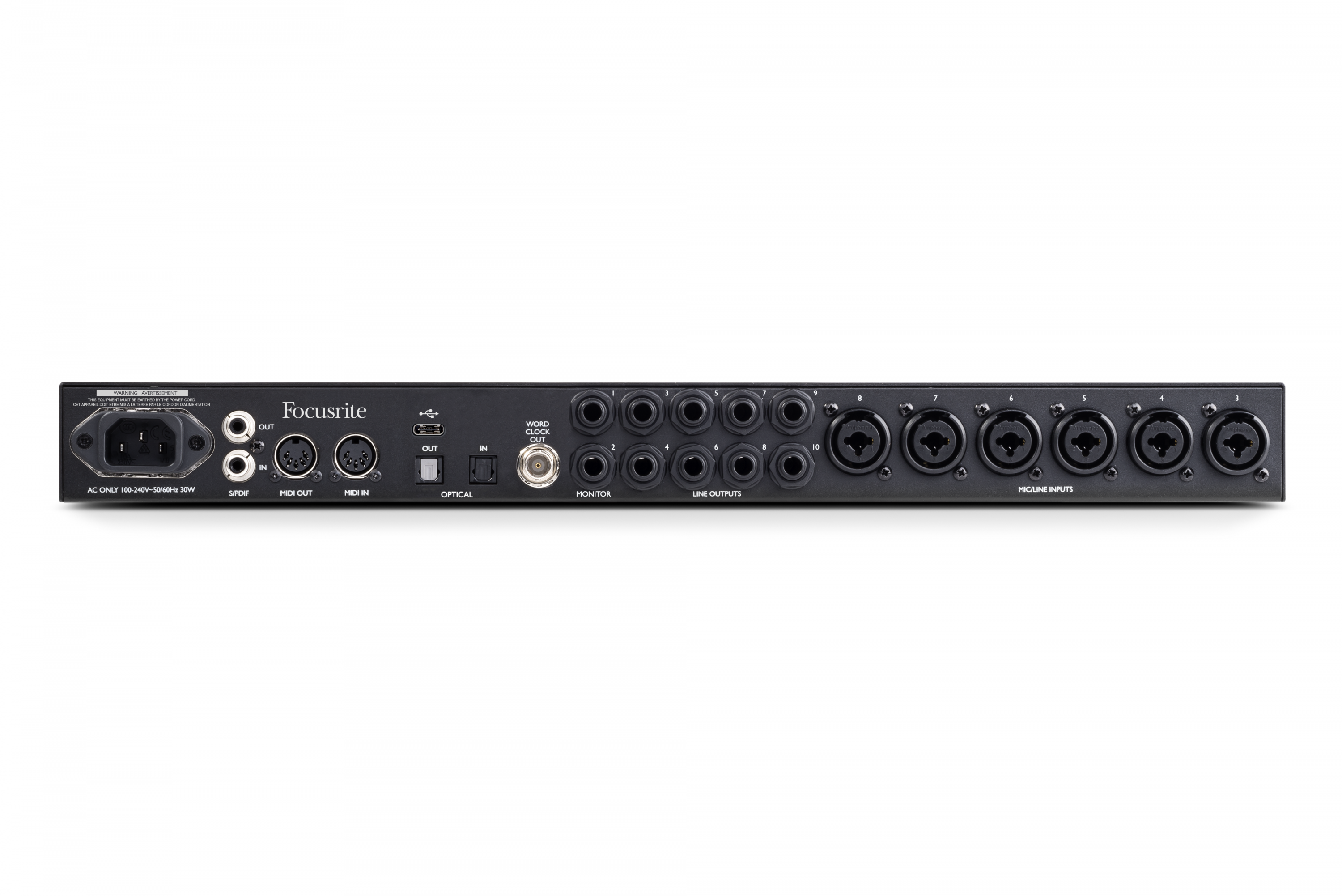 Galerijní obrázek č.1 USB zvukové karty FOCUSRITE Clarett+ 8Pre