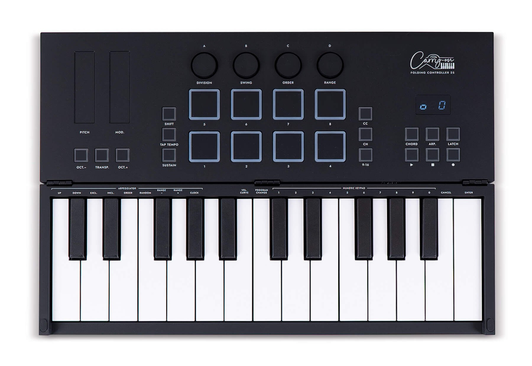 Hlavní obrázek Keyboardy/Klávesy/Kontrolery CARRY-ON Folding Controller 25 - Black