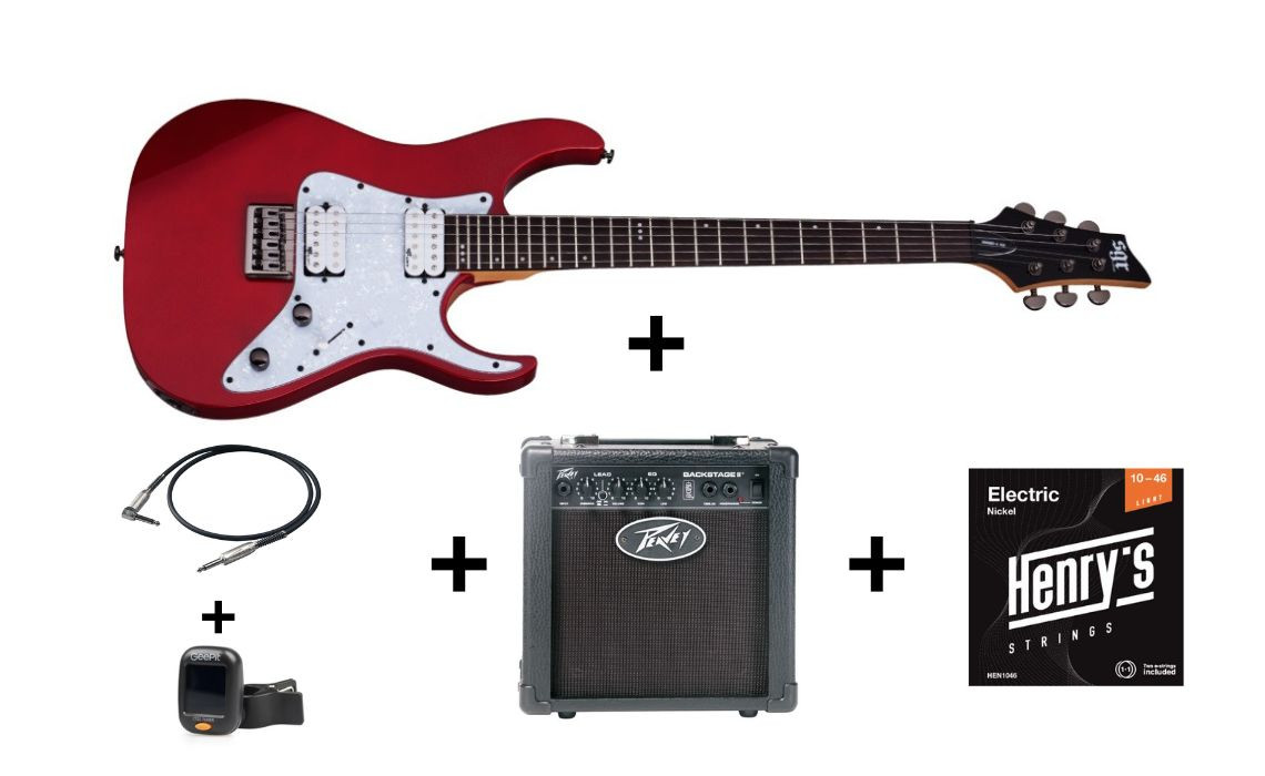 Hlavní obrázek Elektrické sety SCHECTER Banshee SGR 6 - Metallic Red Starter Set