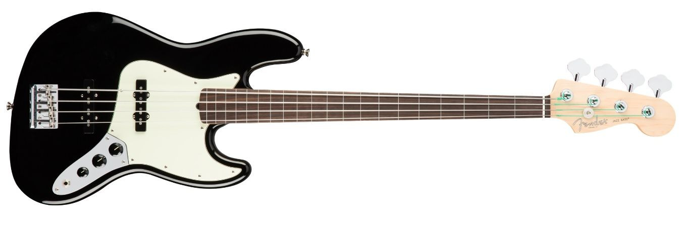 Hlavní obrázek Bezpražcové FENDER American Professional Jazz Bass Fretless Black Rosewood