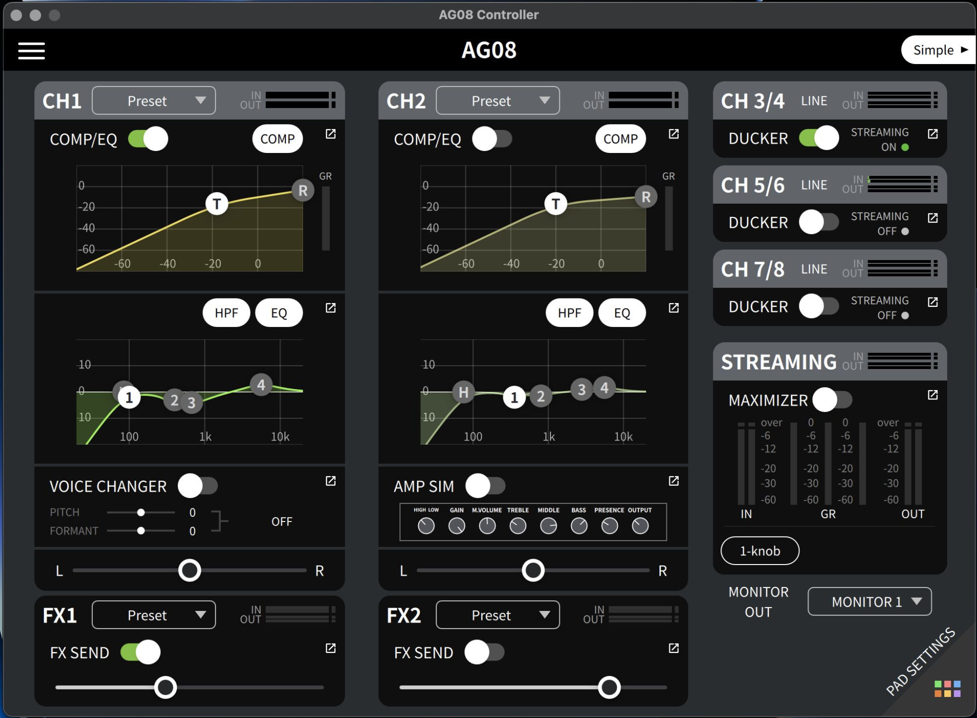 Galerijní obrázek č.7 Digitální mixpulty YAMAHA AG08 White