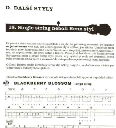 Galerijní obrázek č.2 Zpěvníky a učebnice PUBLIKACE Škola hry na pětistrunné banjo + CD - Petr Brandejs