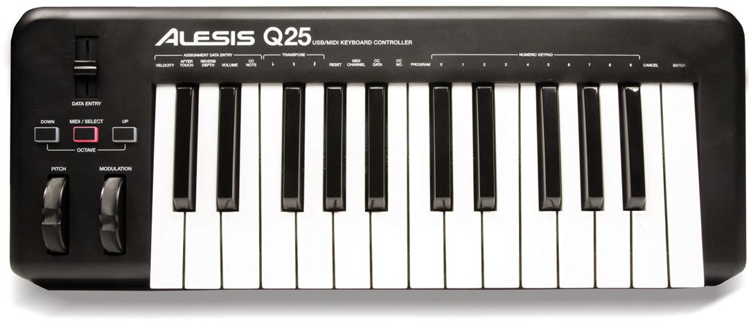 Galerijní obrázek č.1 MIDI keyboardy ALESIS Q25