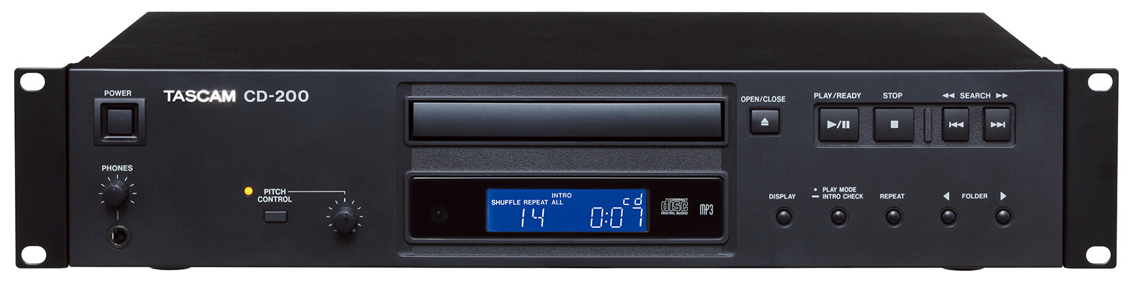 Hlavní obrázek Profesionální CD/DVD/USB/SD/MC přehrávače TASCAM CD200