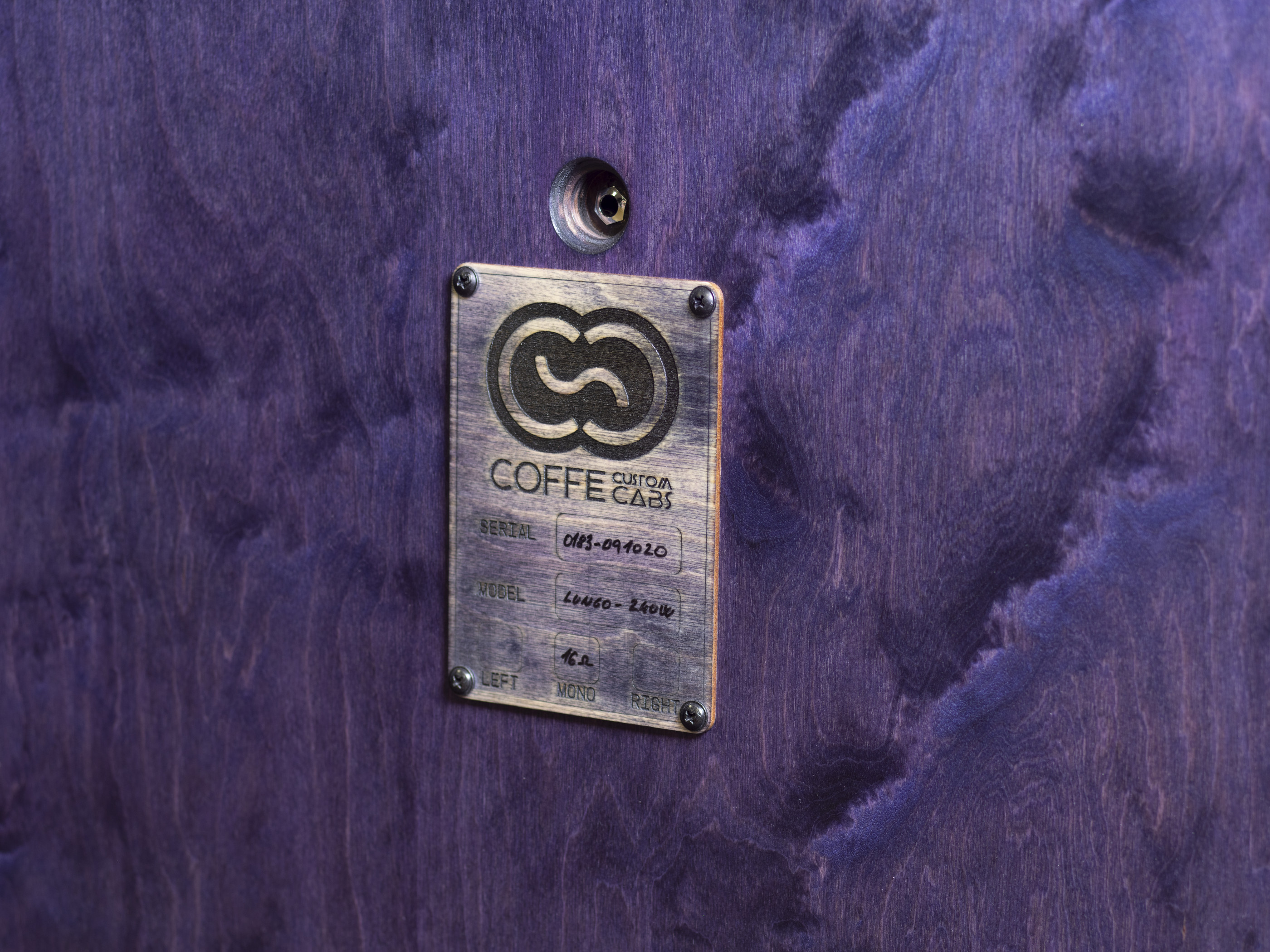 Galerijní obrázek č.1 4 reproduktory COFFEE CUSTOM CAB Lungo 412 - Violet Sunburst