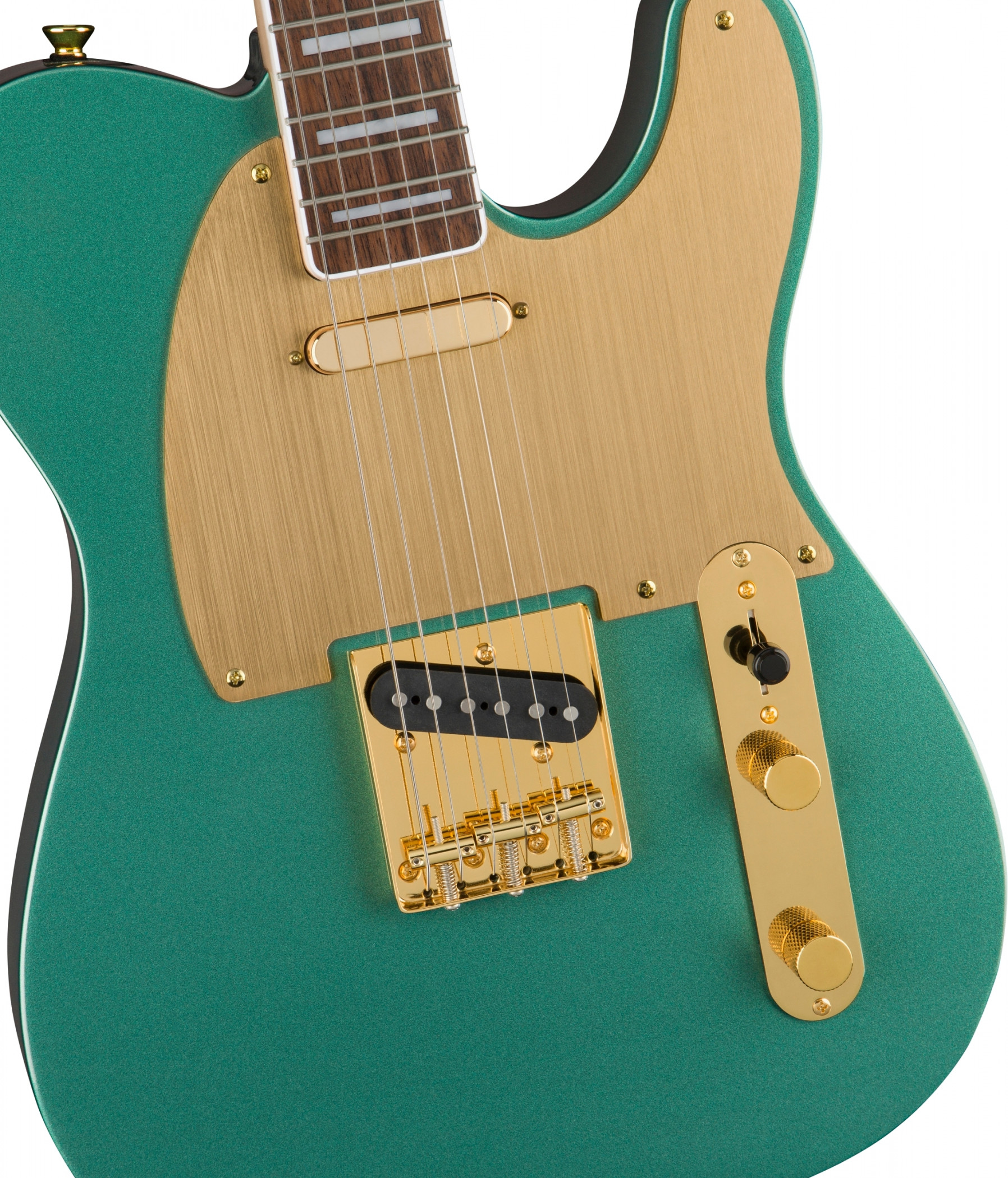 Galerijní obrázek č.2 T - modely FENDER SQUIER 40th Anniversary Telecaster Gold Edition - Sherwood Green