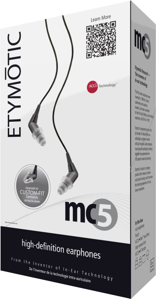 Galerijní obrázek č.1 Na uši (s kabelem) ETYMOTIC ER7-MC5-BLACK