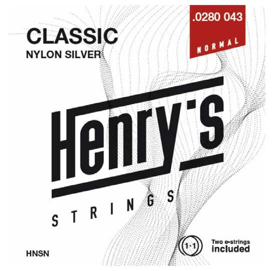 Hlavní obrázek Normal tension HENRY`S STRINGS HNSN Classic Nylon Silver - 0280“ - 043“