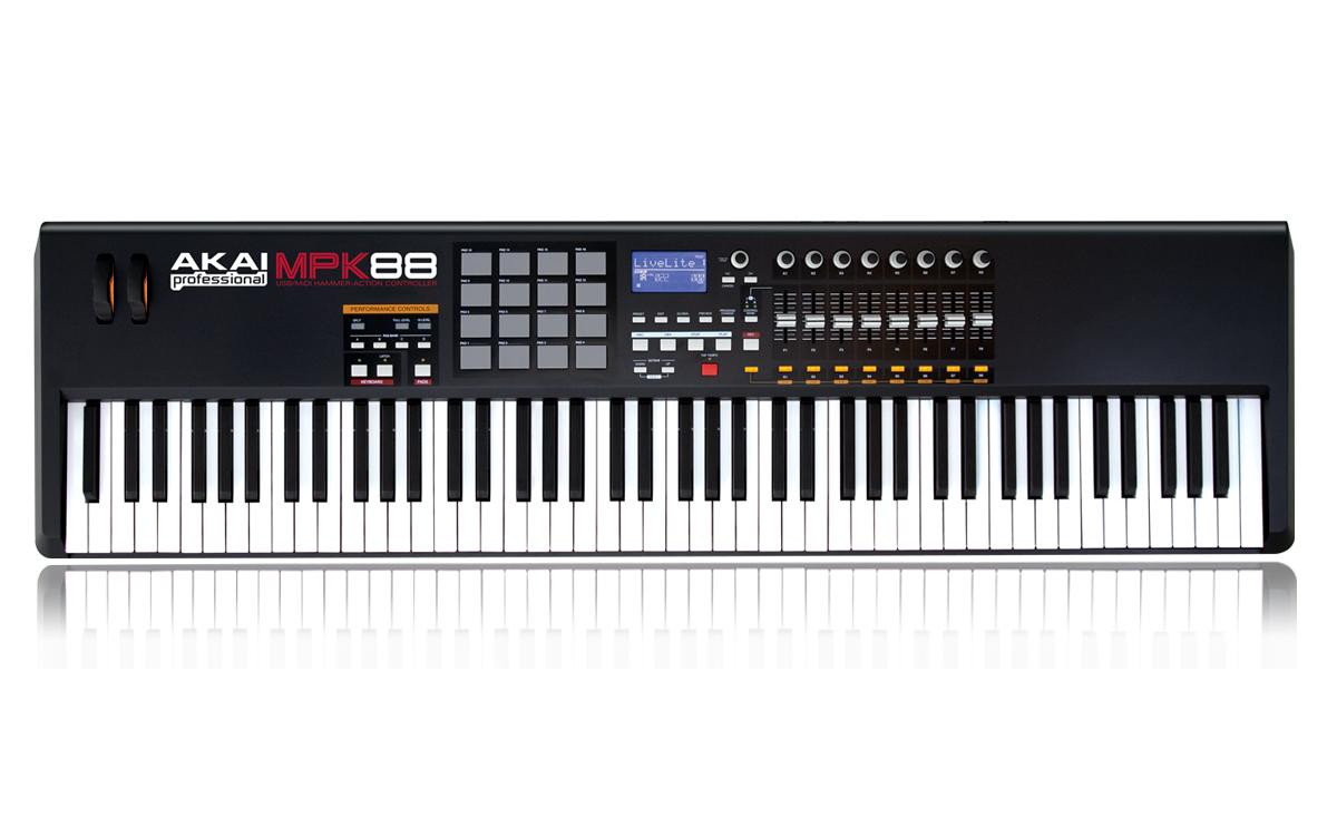 Galerijní obrázek č.1 MIDI keyboardy AKAI MPK 88 USB/MIDI KEYBOARD