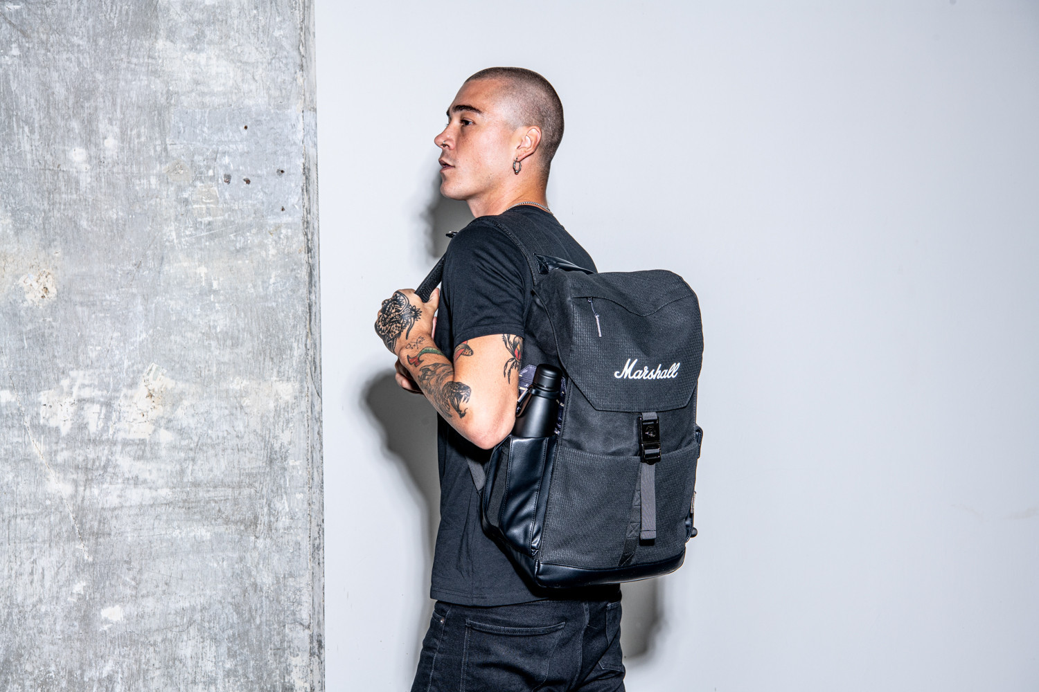 Galerijní obrázek č.26 Batohy MARSHALL Uptown Rocksack Black/White