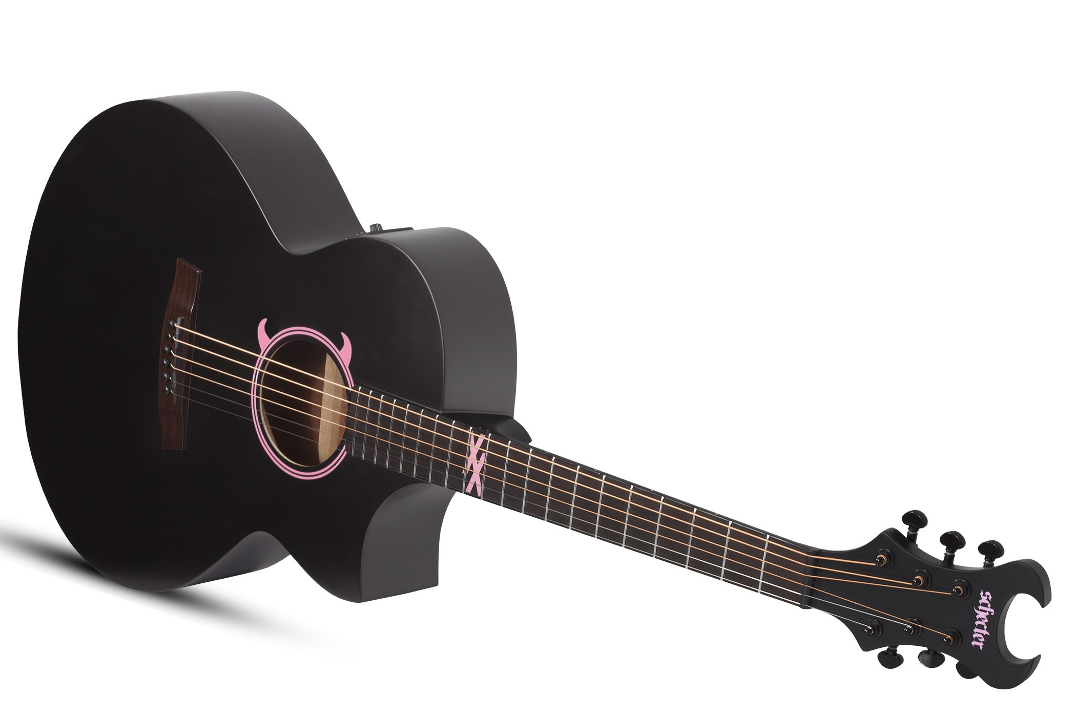 Galerijní obrázek č.2 Jumbo SCHECTER Machine Gun Kelly Acoustic - Satin Black