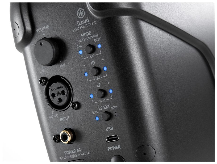 Galerijní obrázek č.11 Aktivní monitory s DSP korekcí akustiky IK MULTIMEDIA iLoud Micro Monitor Pro (Single Black)