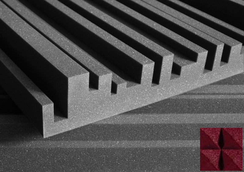 Hlavní obrázek Absorpční panely AURALEX 4 Studiofoam Metro 24 Burgundy