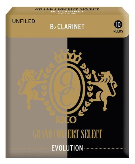 Hlavní obrázek Bb klarinet RICO RGE10BCL300 - Grand Concert Select Evolution - Bb Clarinet Reeds 3.0 - 10 Box