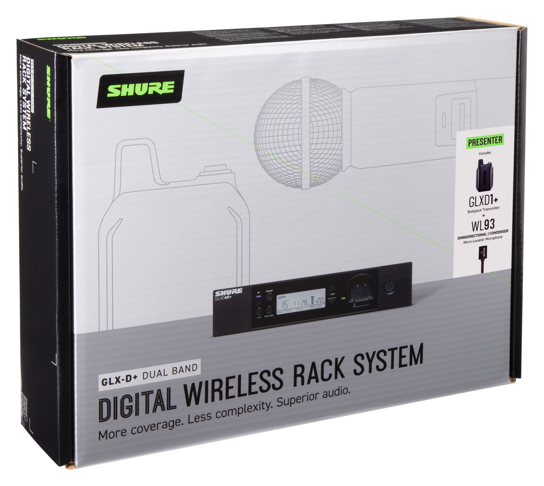 Galerijní obrázek č.1 S hlavovým mikrofonem SHURE GLXD14R+/93