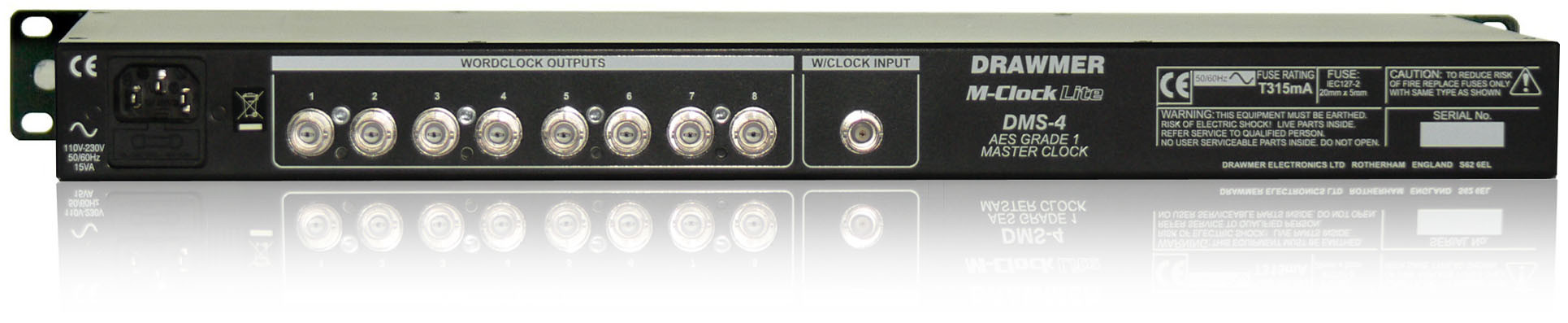 Galerijní obrázek č.1 TimeCode WoRdClock generátory DRAWMER M-Clock Lite