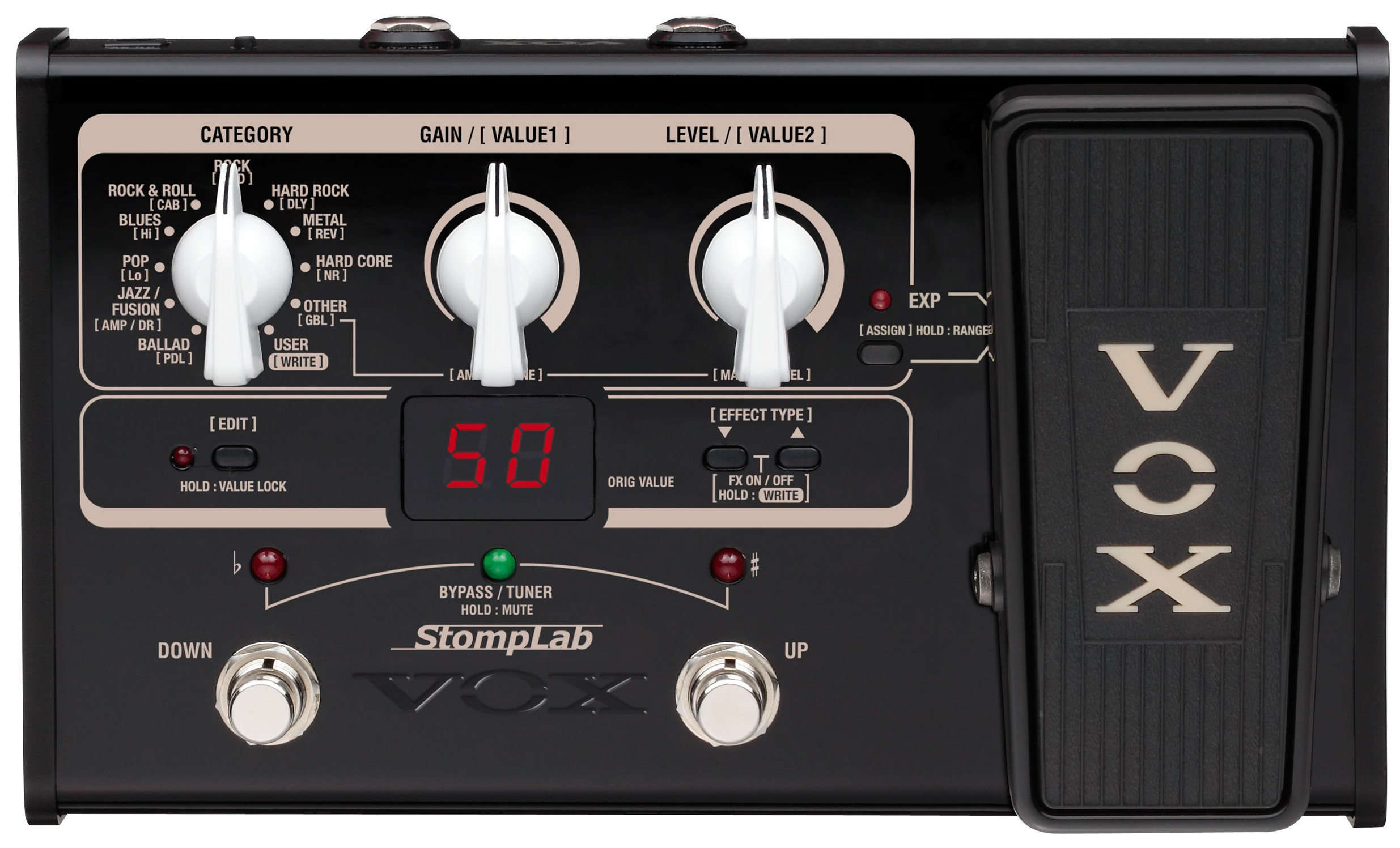 Hlavní obrázek Multiefekty, procesory VOX Stomplab 2G