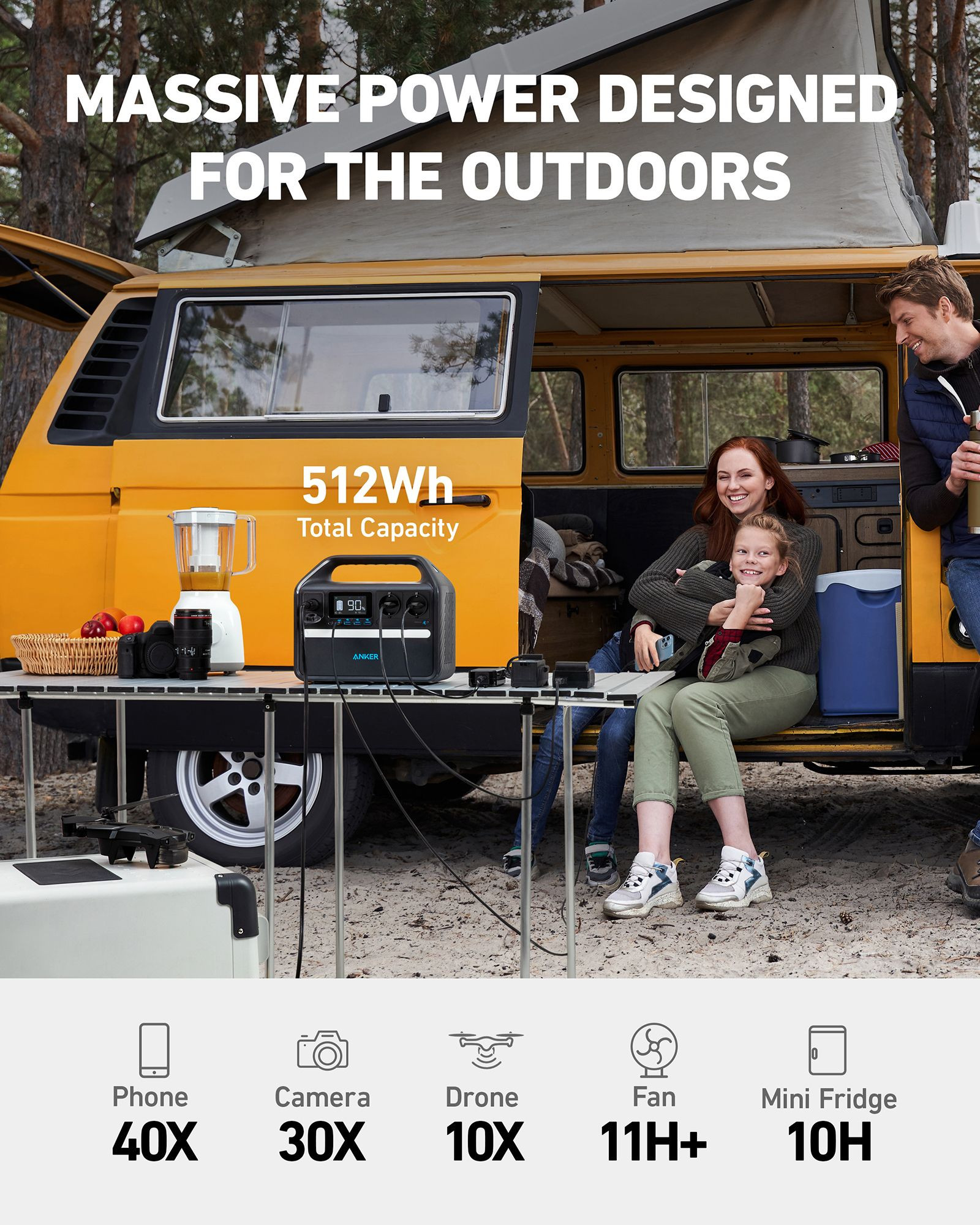 Galerijní obrázek č.5 Powerbanky a nabíječky ANKER 535 Portable Power Station (PowerHouse 512Wh)