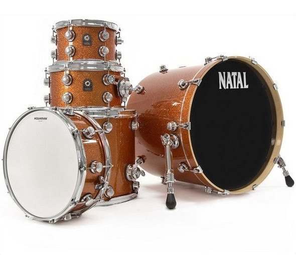 Hlavní obrázek 22“; 10“, 12“; 16“ NATAL Maple - US Fusion Set - Orange Sparkle