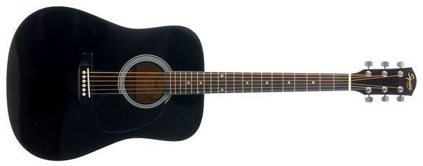 Hlavní obrázek Dreadnought FENDER SQUIER SA105 Black