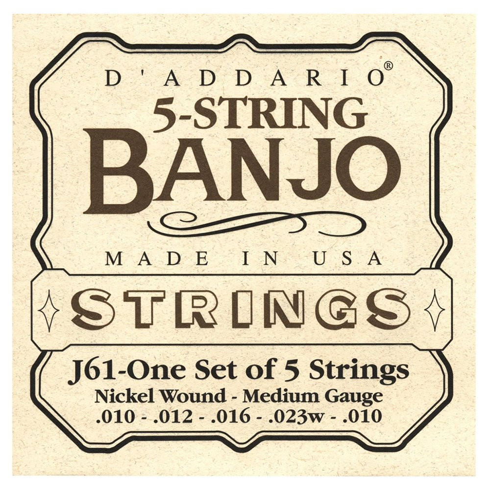 Hlavní obrázek Banja D'ADDARIO J61 Nickel Wound Banjo Medium - .010 - .023 - .010