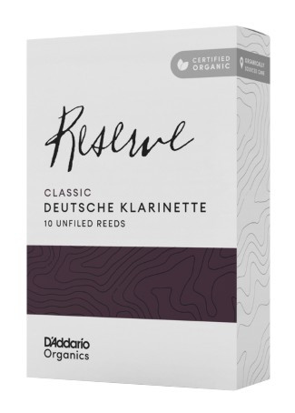 Hlavní obrázek Es klarinet D'ADDARIO ORCR1025D Organic Reserve Classic Deutsche Klarinette Reeds 2.5 - 10 Pack