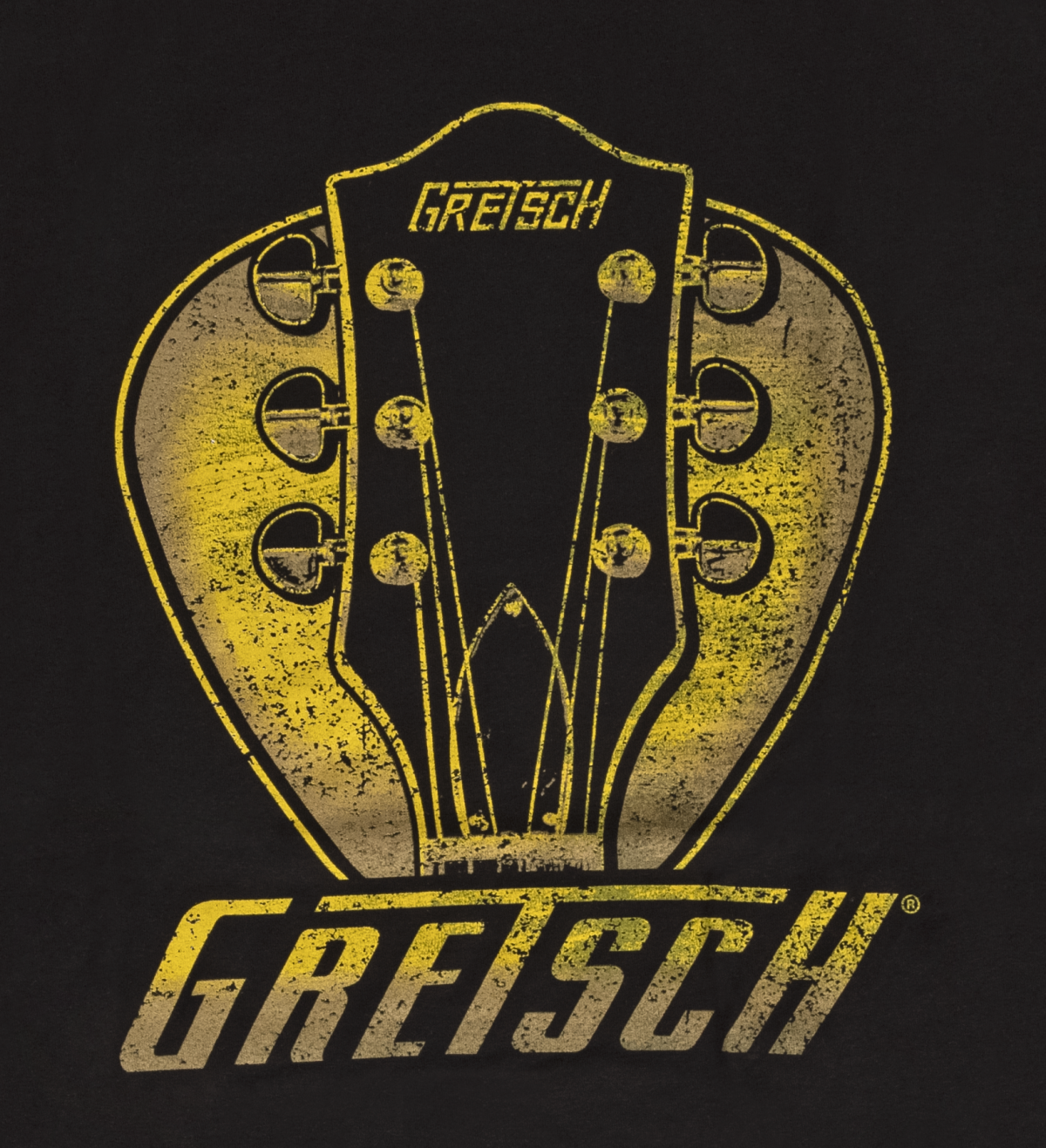 Galerijní obrázek č.1 Oblečení a dárkové předměty GRETSCH Headstock Pick T-Shirt, Black, Small