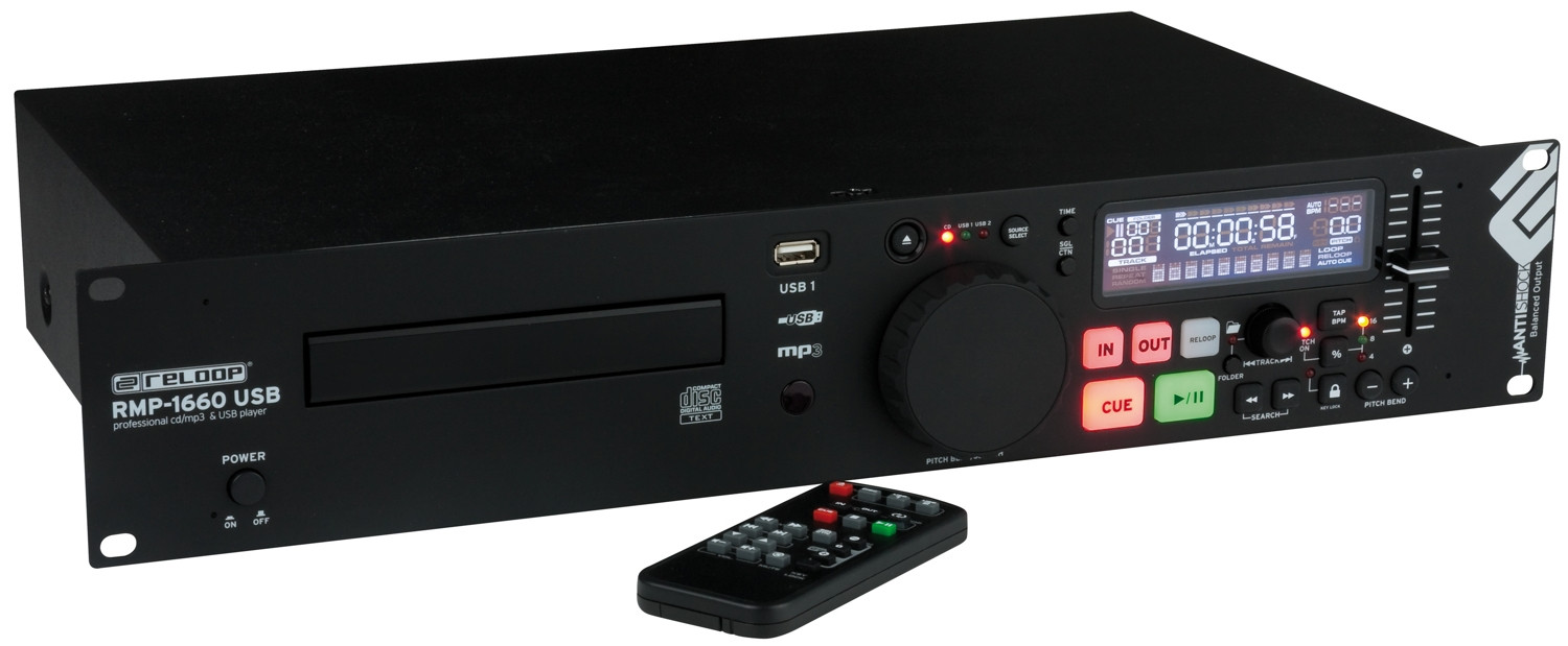 Hlavní obrázek Profesionální CD/DVD/USB/SD/MC přehrávače RELOOP RMP1660 USB