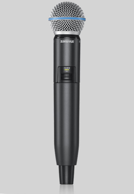 Galerijní obrázek č.1 S ručním mikrofonem SHURE GLXD24E/B58