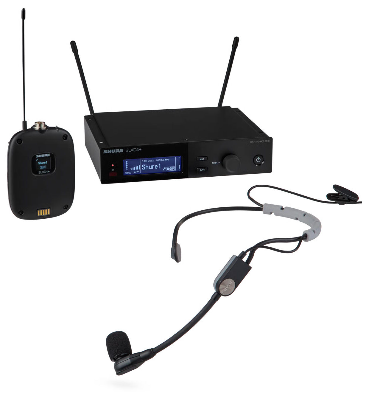 Hlavní obrázek S hlavovým mikrofonem SHURE SLXD14+E/SM35-G65