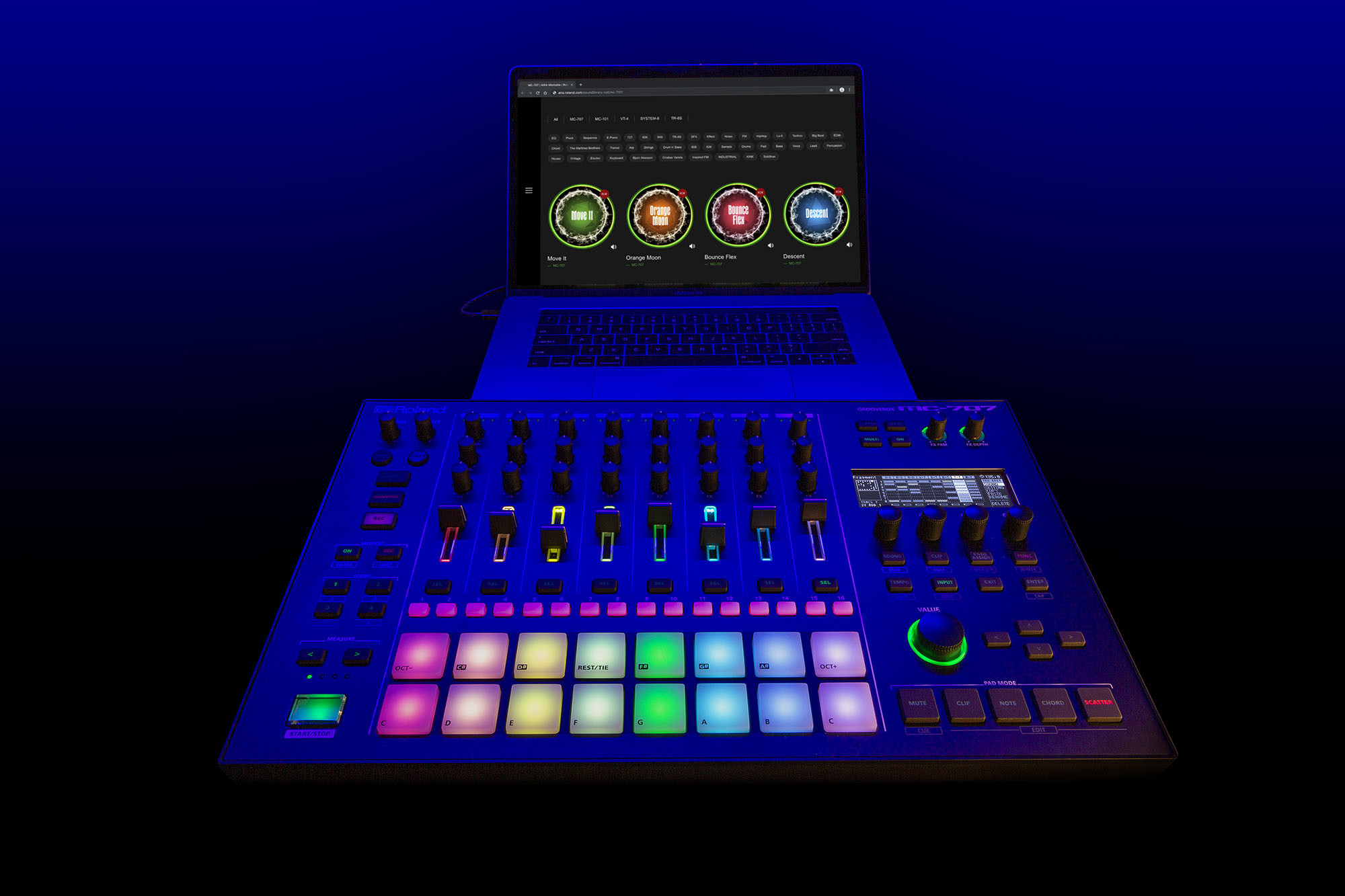 Galerijní obrázek č.11 DJ efektory a loopery ROLAND MC-707 GROOVEBOX