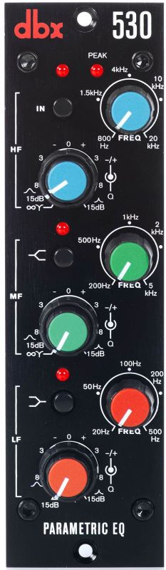 Hlavní obrázek API 500 a RackPack ekvalizéry DBX 530